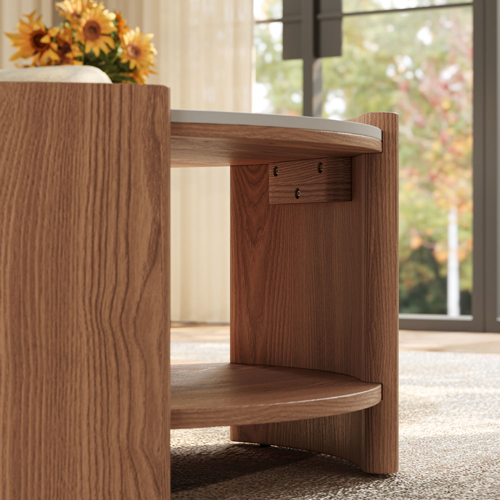 Solara Round Matte Coffee Table