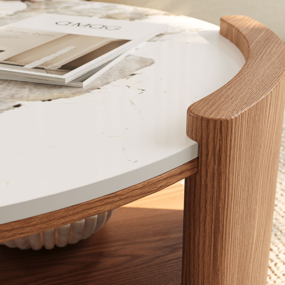 Solara Round Matte Coffee Table