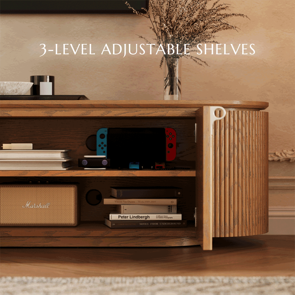 Silva Fluted Media Console