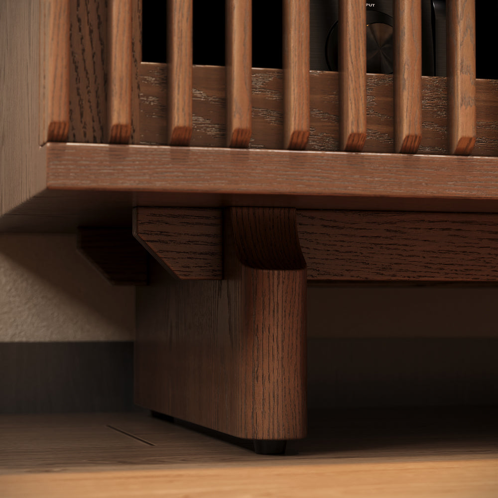 Ravelle Fluted LED Media Console