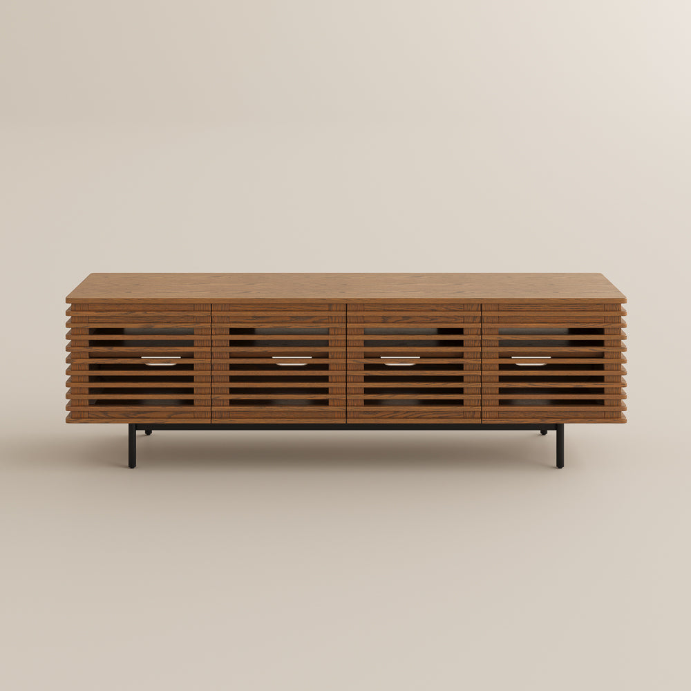 Ravelle Slatted Media Console