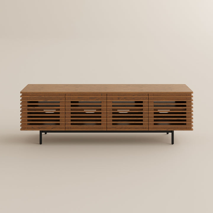 Ravelle Slatted Media Console