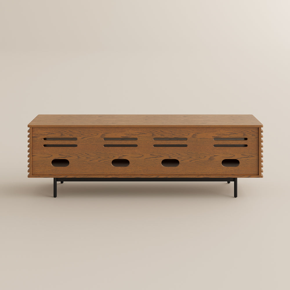 Ravelle Slatted Media Console