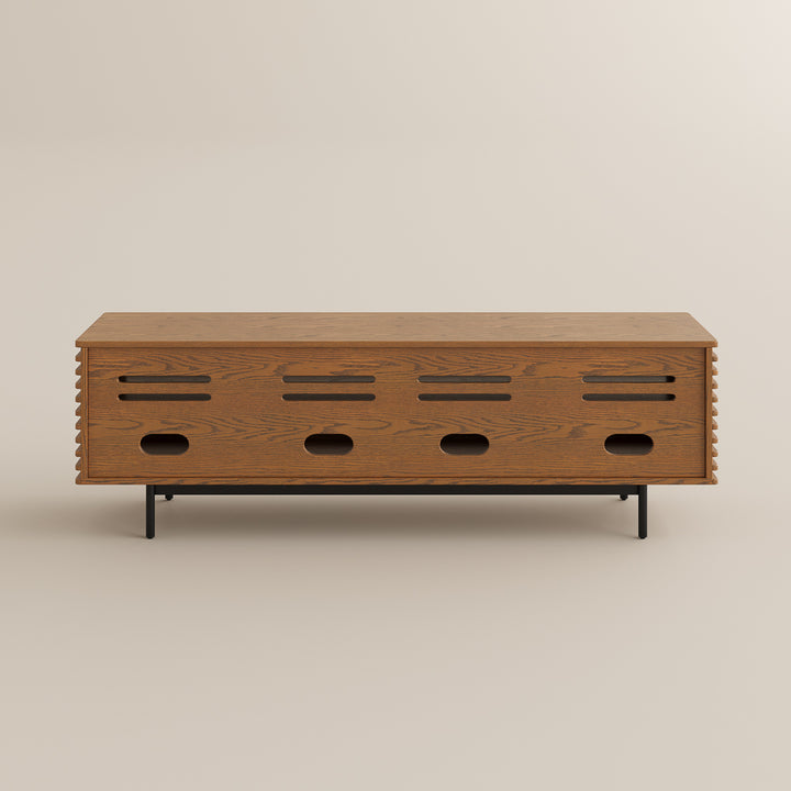 Ravelle Slatted Media Console