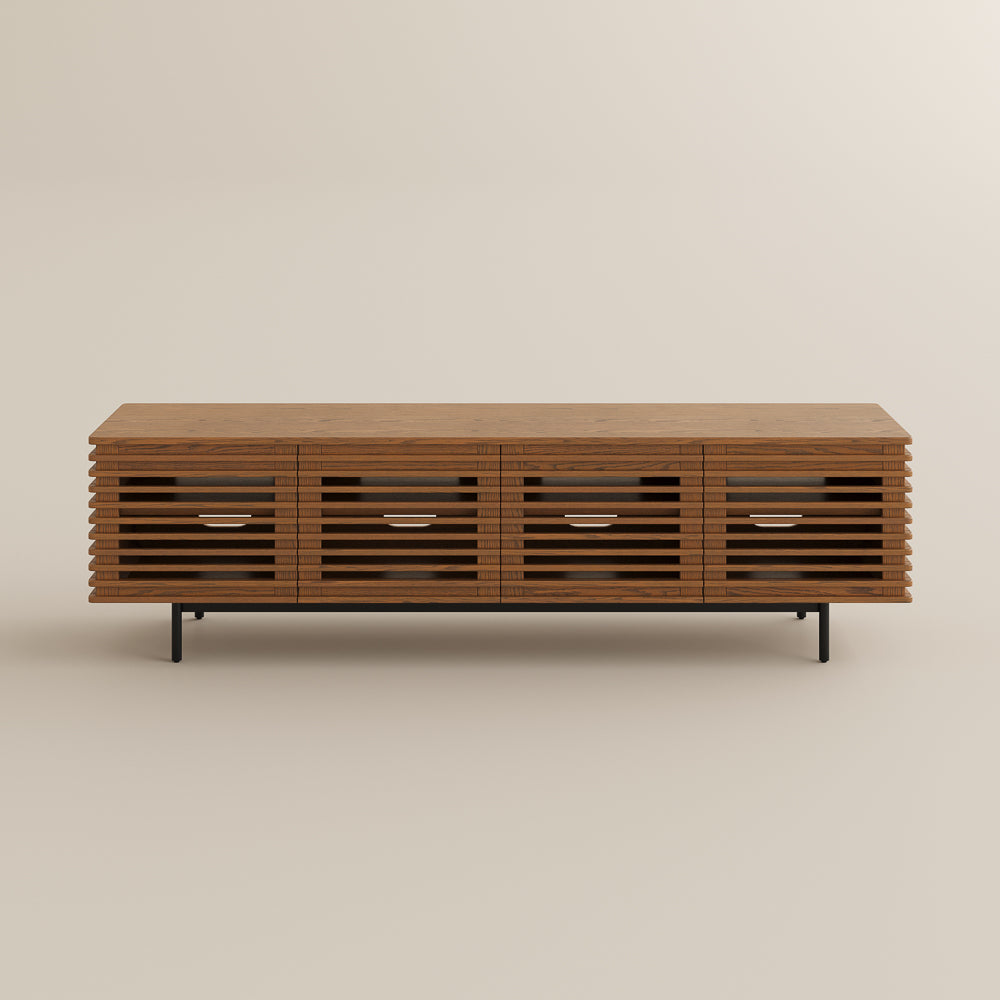 Ravelle Slatted TV Console