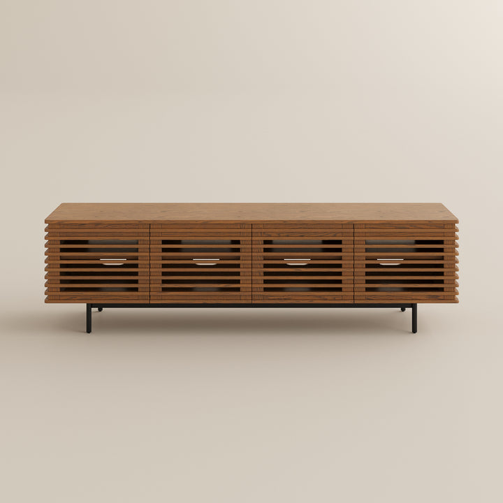 Ravelle Slatted Media Console