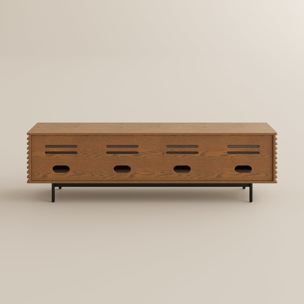 Ravelle Slatted TV Console