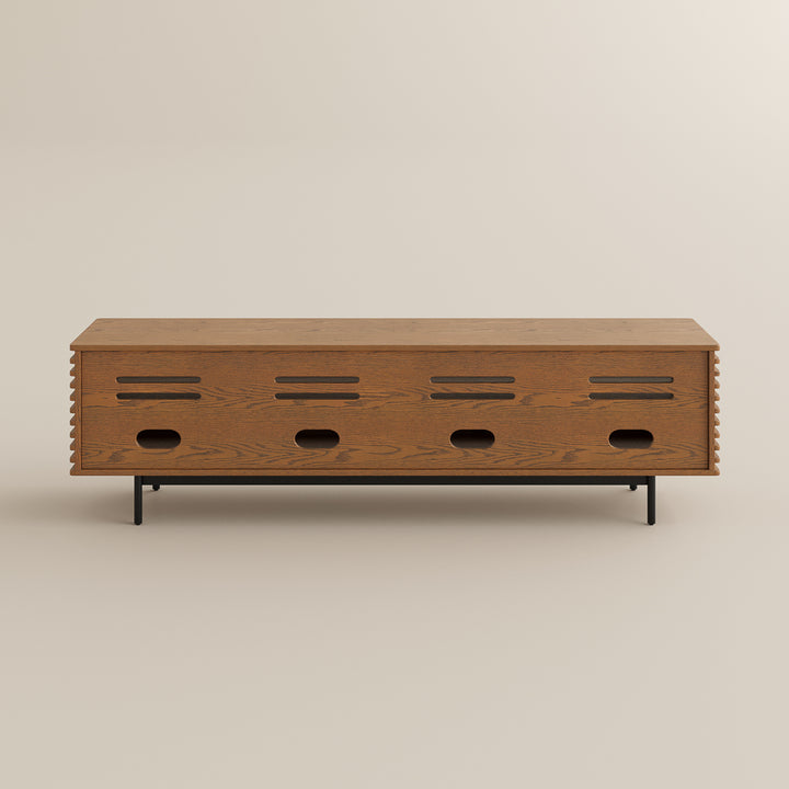 Ravelle Slatted Media Console