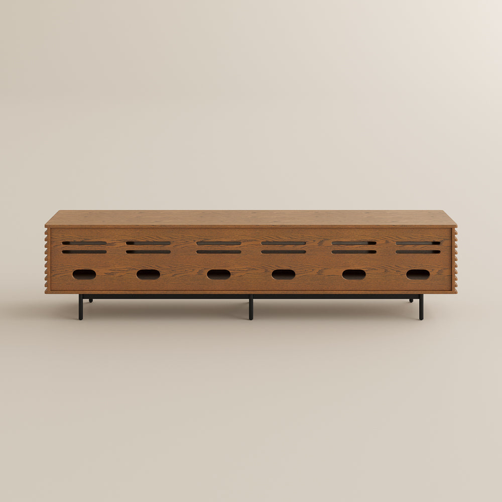 Ravelle Slatted Media Console