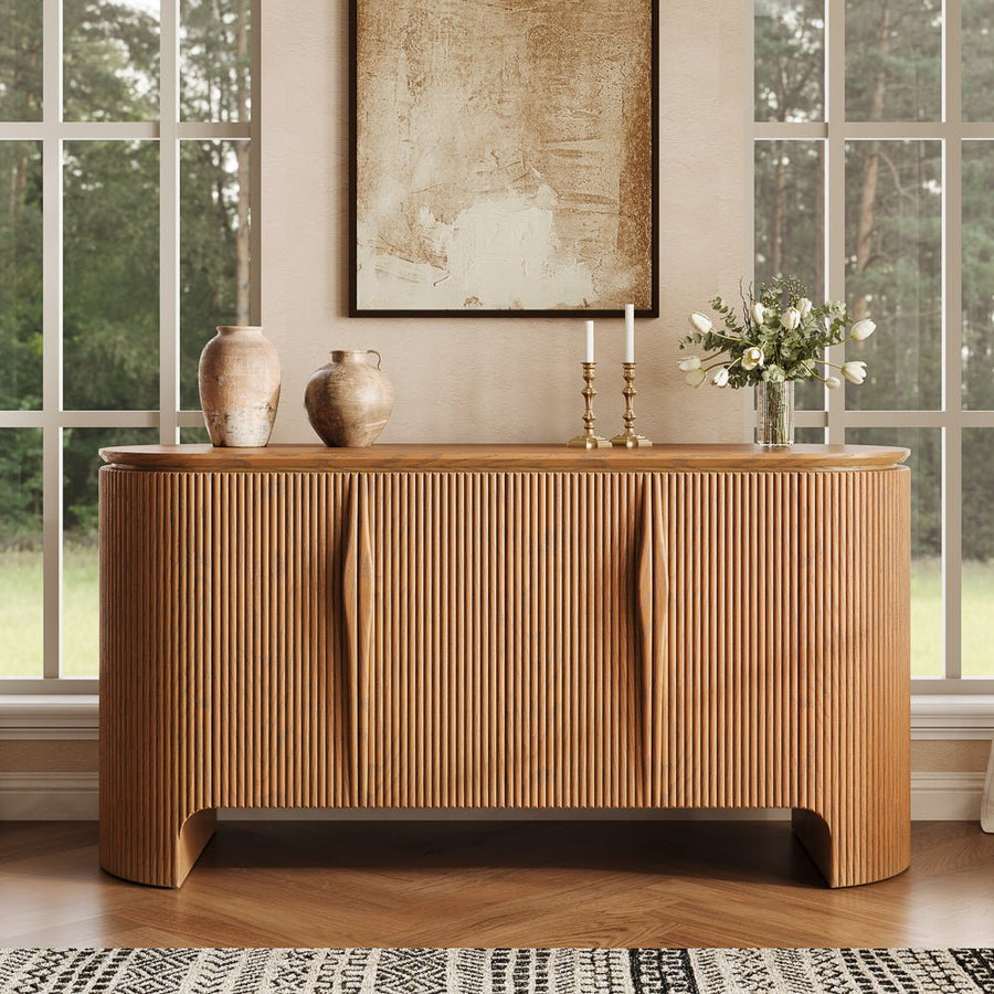 Silva Fluted Cabinet 160 cm - Exclusivia