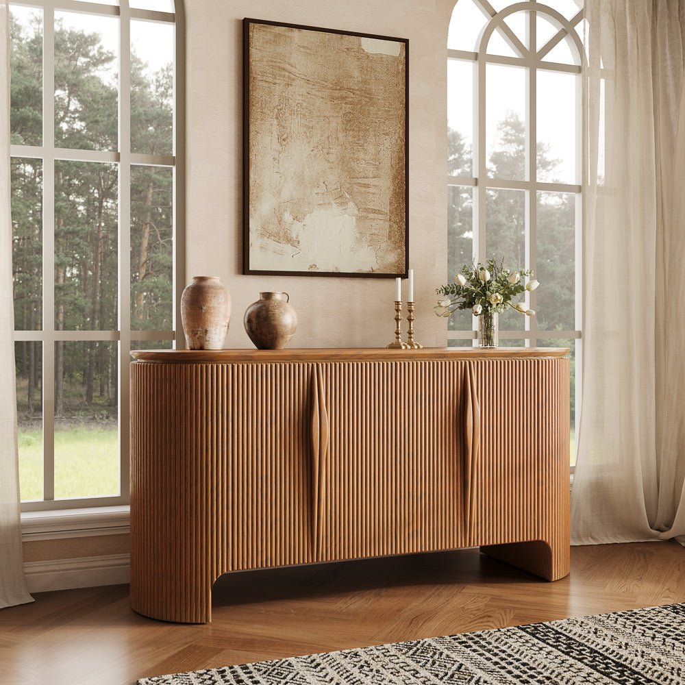 Silva Fluted Cabinet 160 cm - Exclusivia