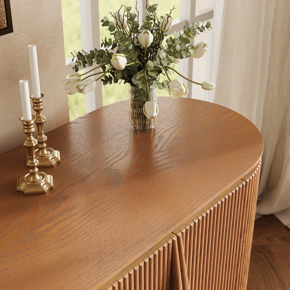 Silva Fluted Cabinet 160 cm - Exclusivia