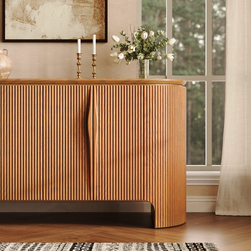 Silva Fluted Cabinet 160 cm - Exclusivia