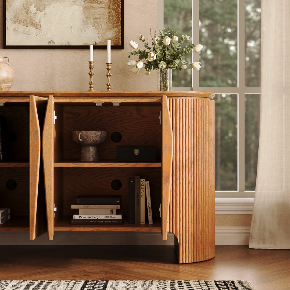 Silva Fluted Cabinet 160 cm - Exclusivia