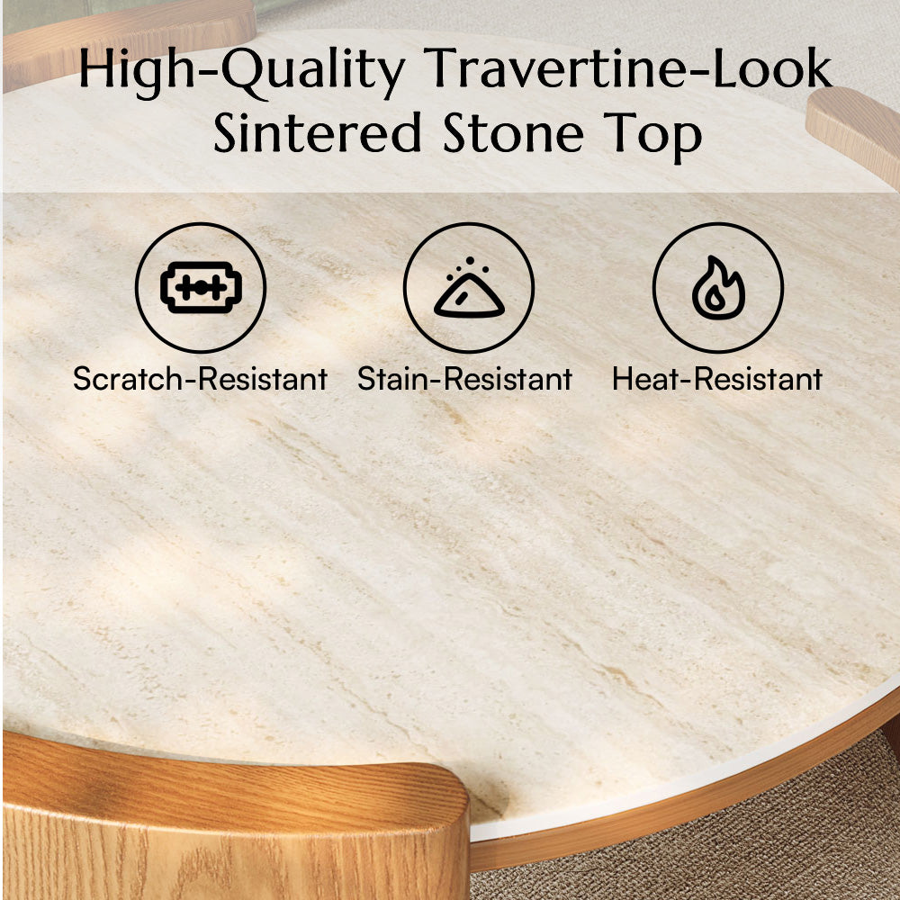 Solara Round Matte Coffee Table