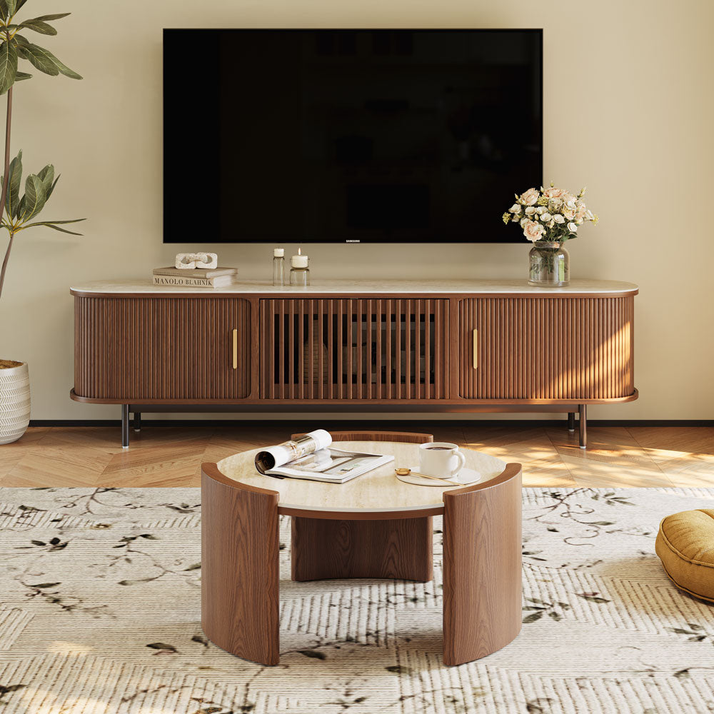 Solara Round Matte Coffee Table