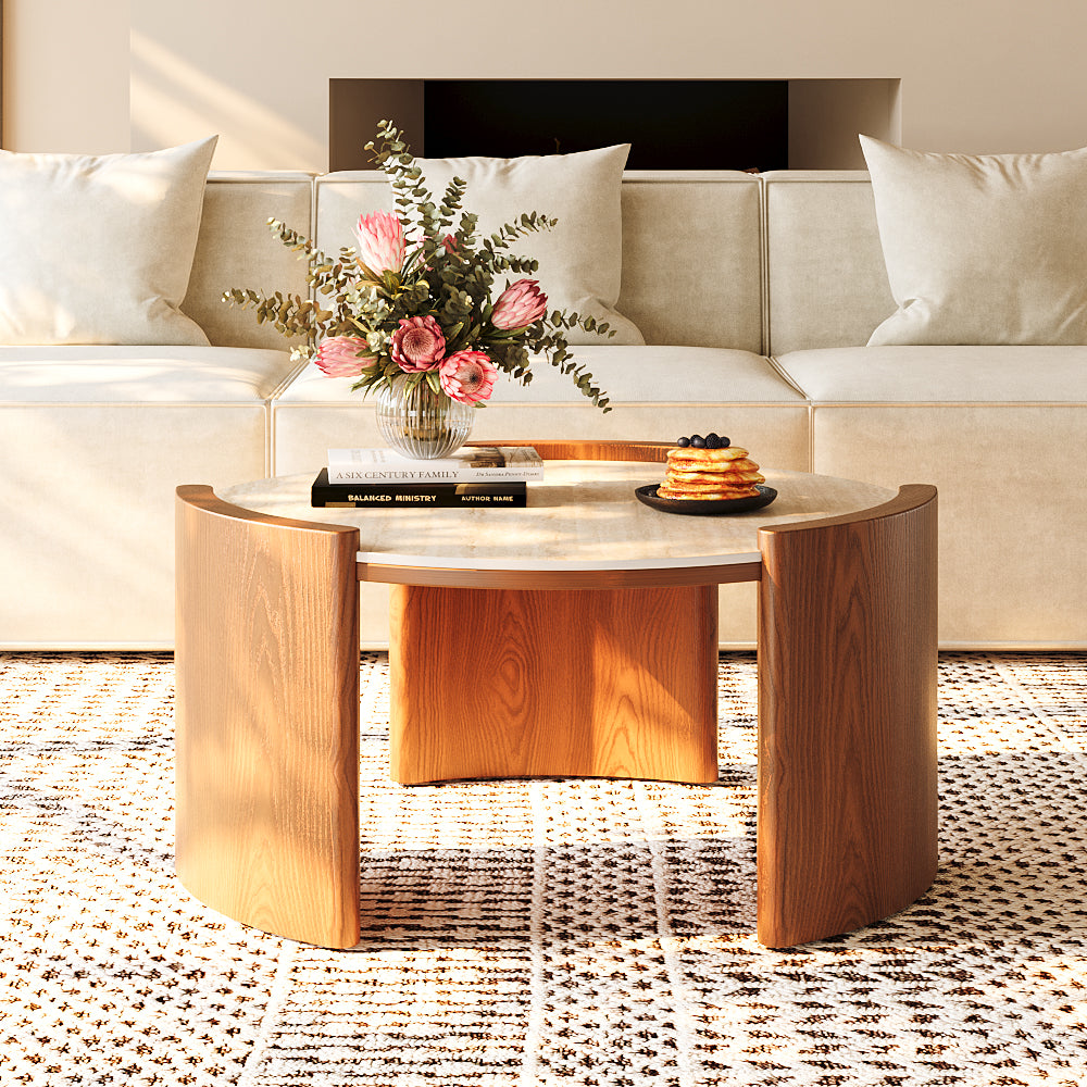 Solara Round Matte Coffee Table
