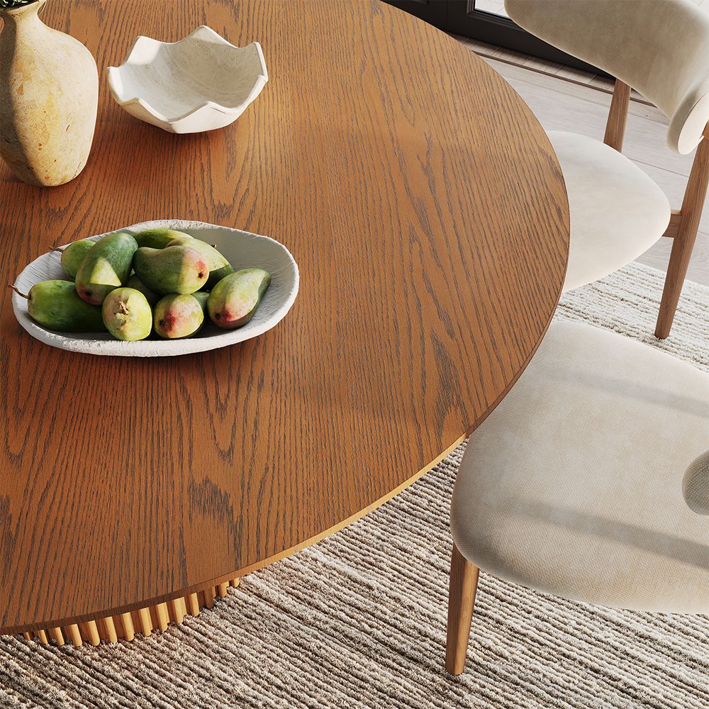 Marlowe Fluted Round Dining Table