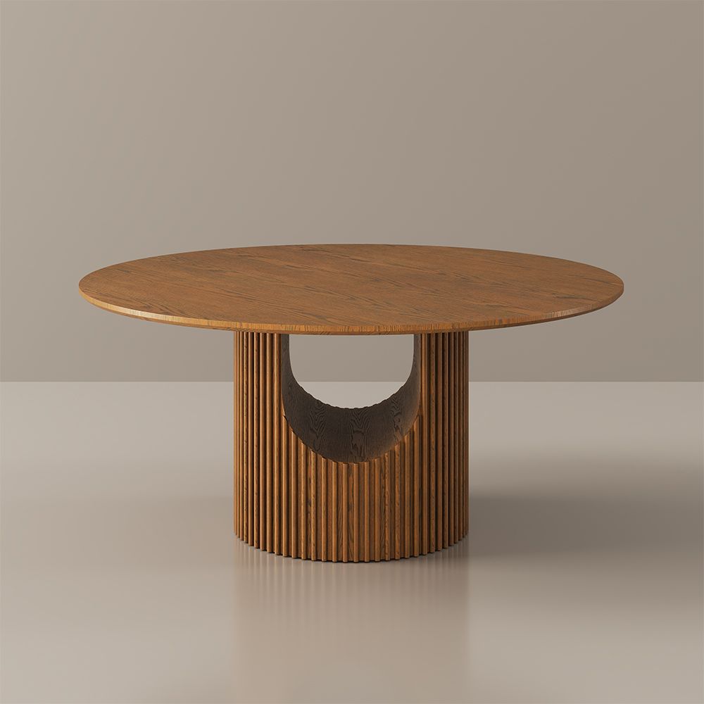 Marlowe Fluted Round Dining Table