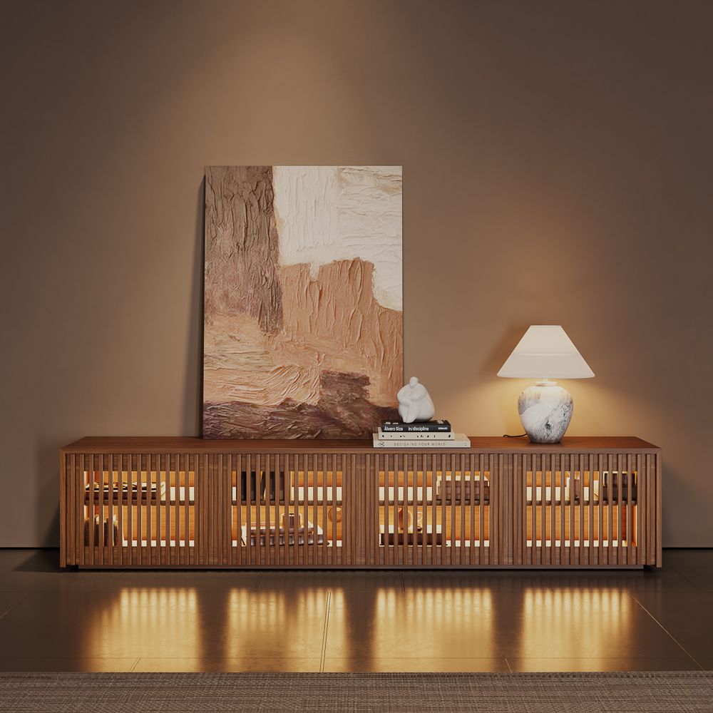 Aeolus Modern Wood TV Stand