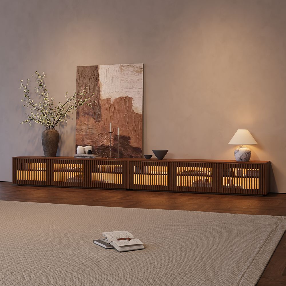 Aeolus Modern Wood TV Stand