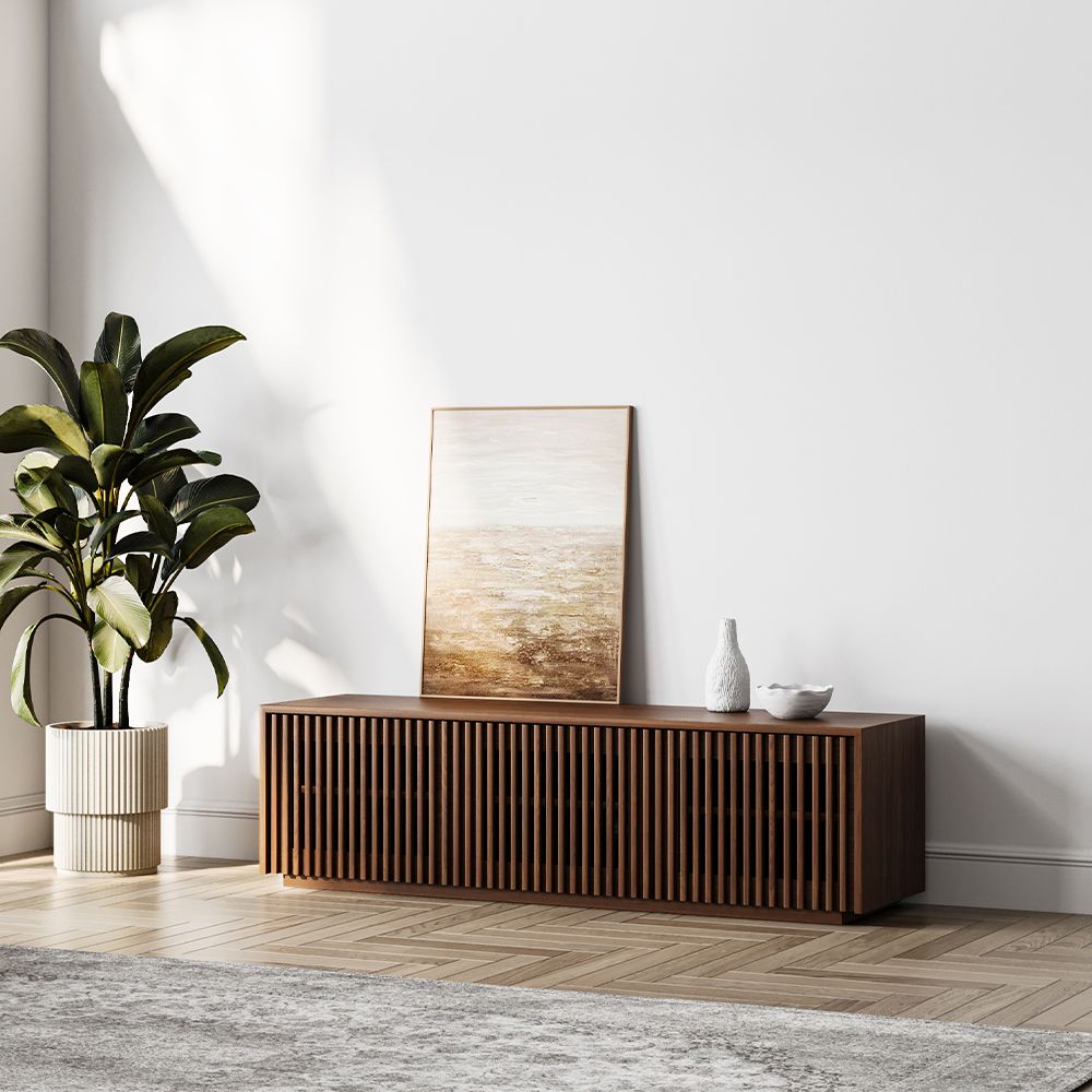 Aeolus Modern Wood TV Stand