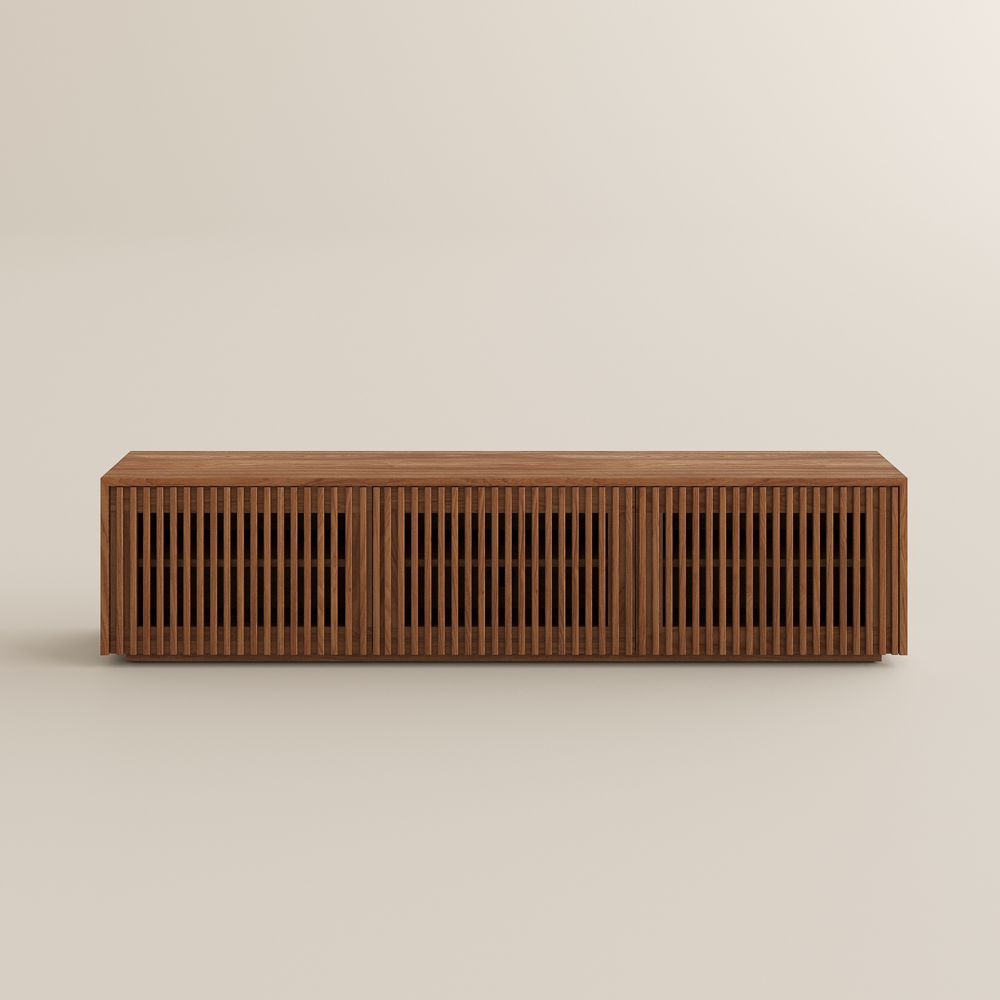 Aeolus Modern Wood TV Stand