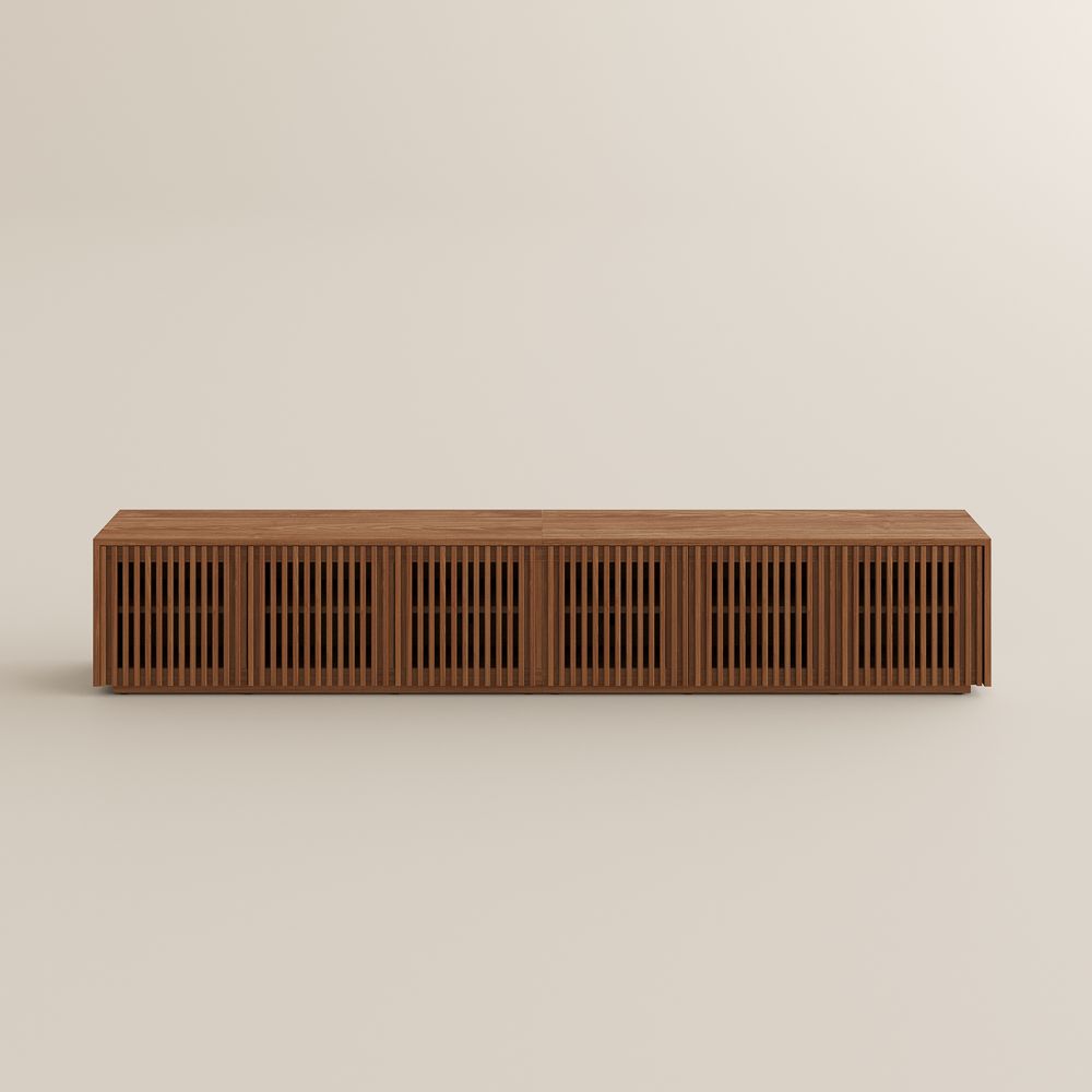 Aeolus Modern Wood TV Stand