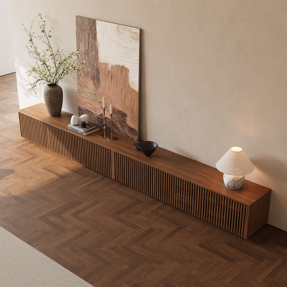 Aeolus Modern Wood TV Stand