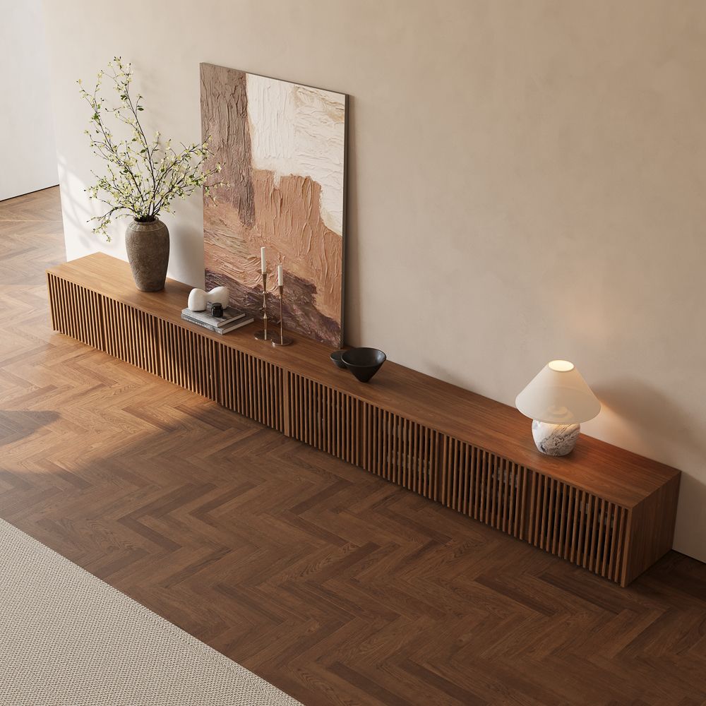 Aeolus Modern Wood TV Stand