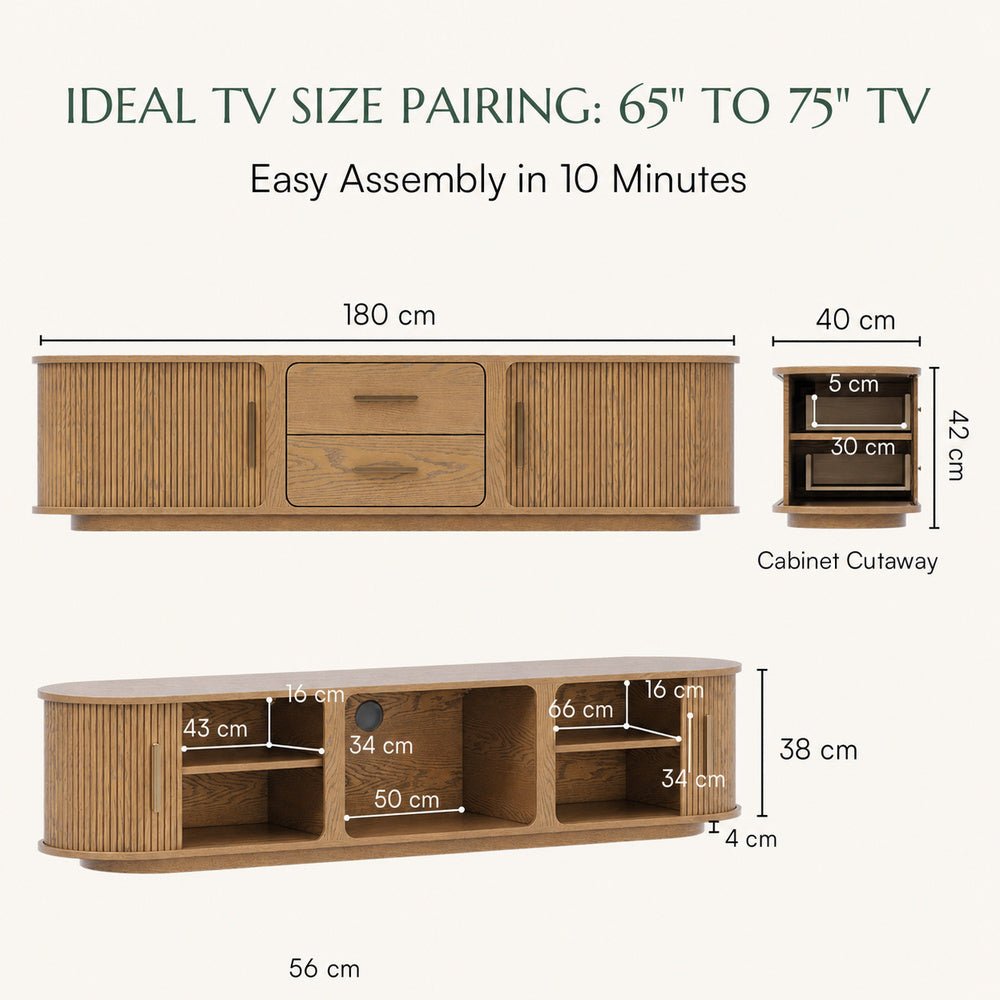 Eos Mid-Century Modern TV Stand - Exclusivia