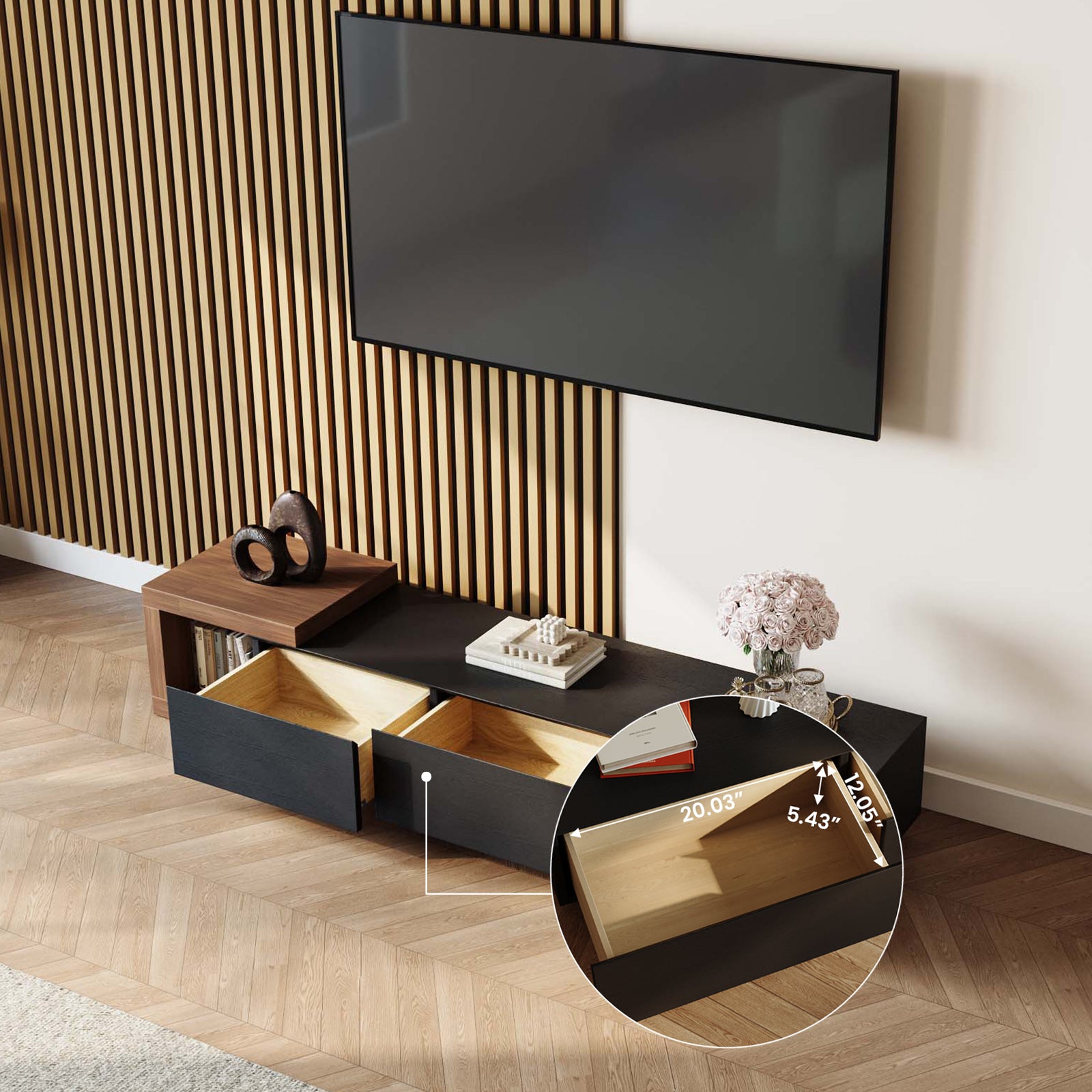 Soltera 155–238 cm Retractable Media Console