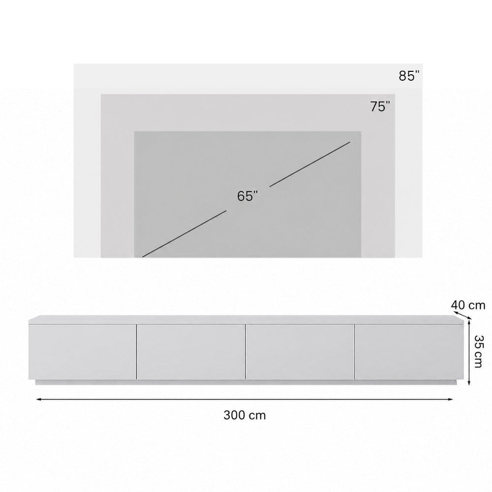 Noir Modern Drawer TV Console