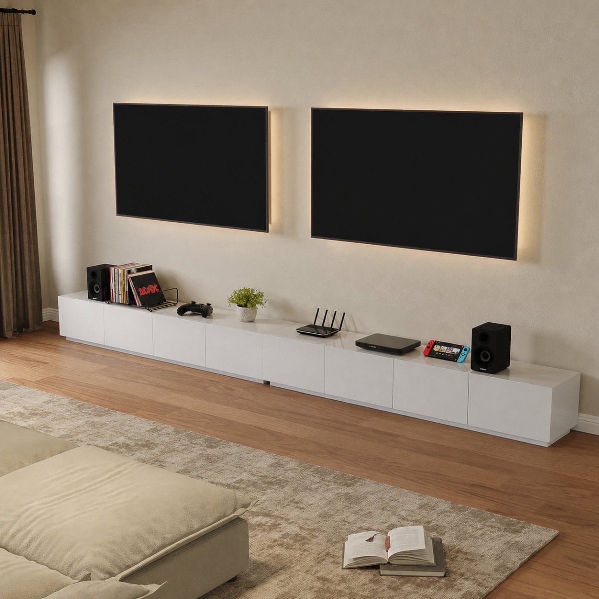 Odinor Walnut TV Console - Exclusivia