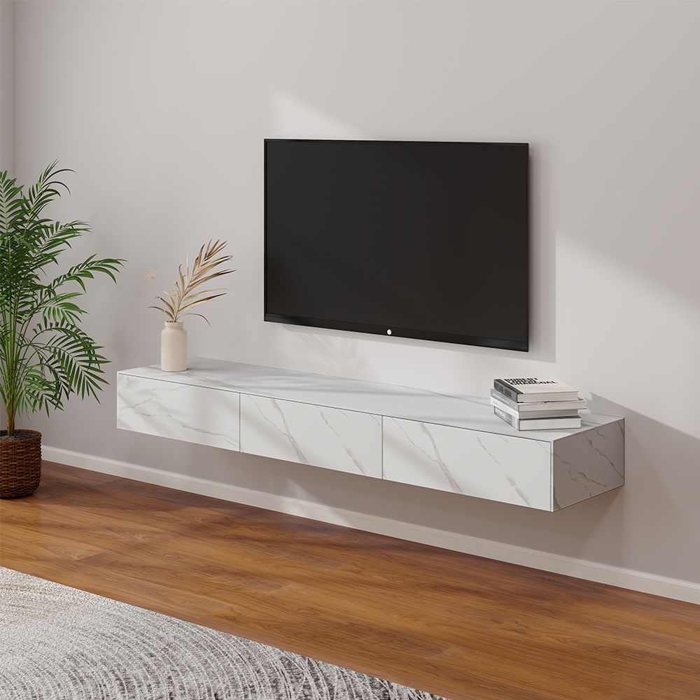 Float Modern Sintered Stone Floating TV Console