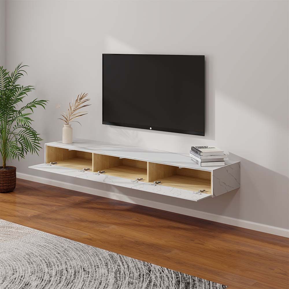 Float Modern Sintered Stone Floating TV Console