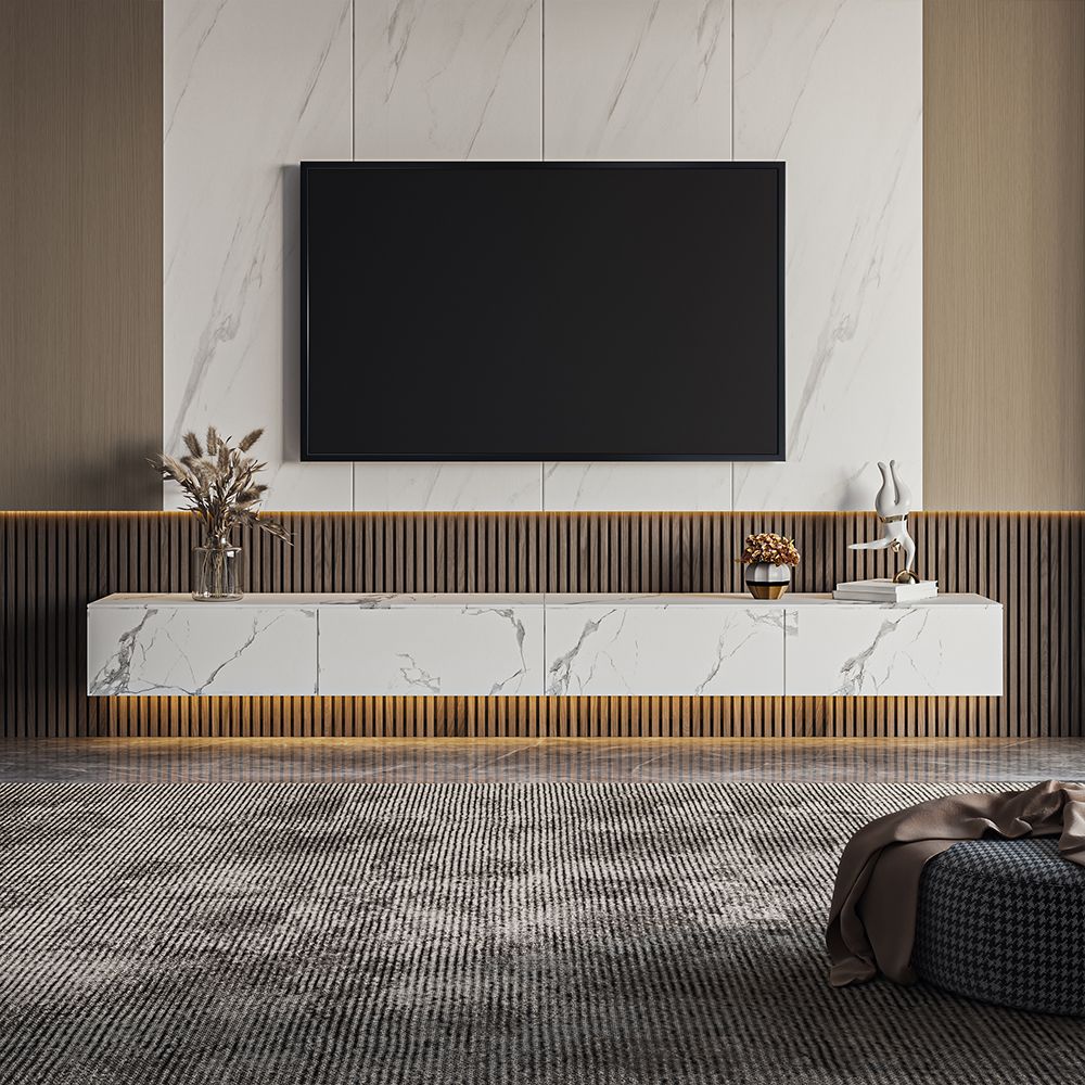 Float Modern Sintered Stone Floating TV Console