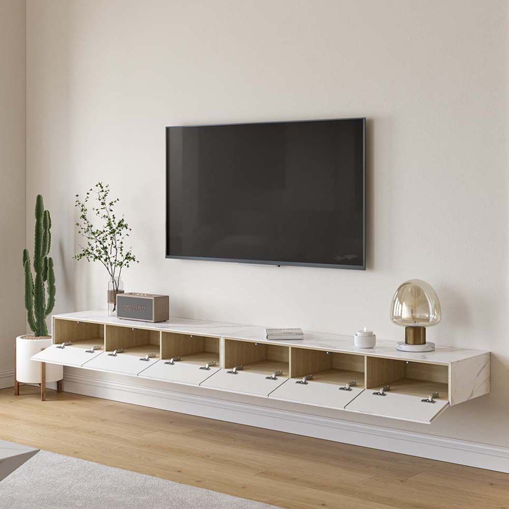 Float Modern Sintered Stone Floating TV Console