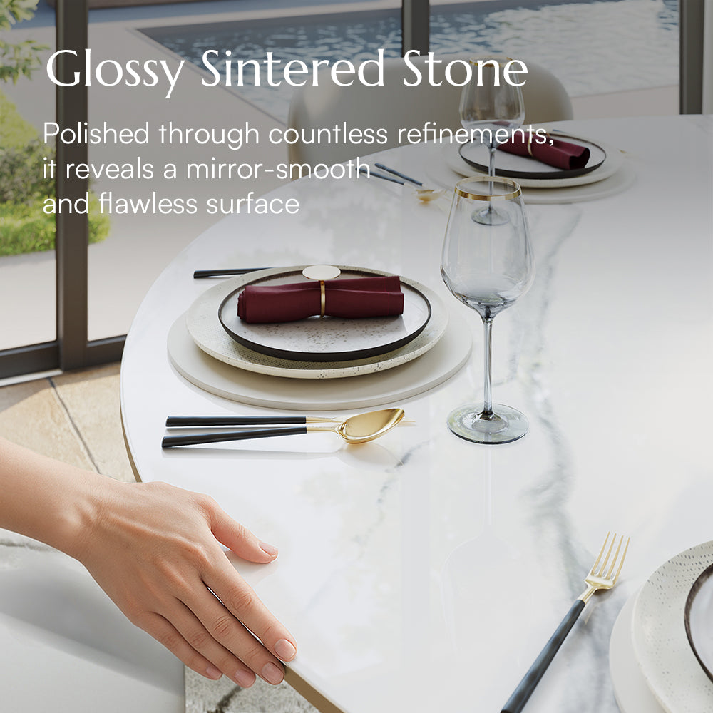 Aurelio Round Sintered Stone Dining Table