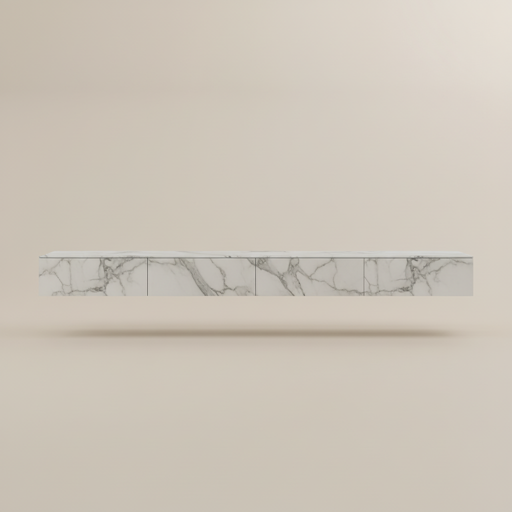 Float Modern Sintered Stone Floating TV Console