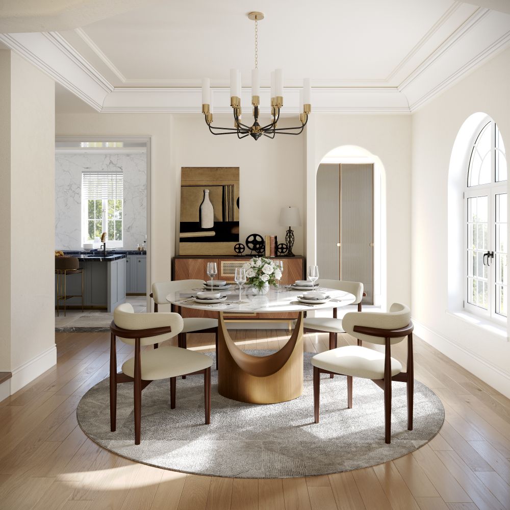 Aurelio Round Sintered Stone Dining Table