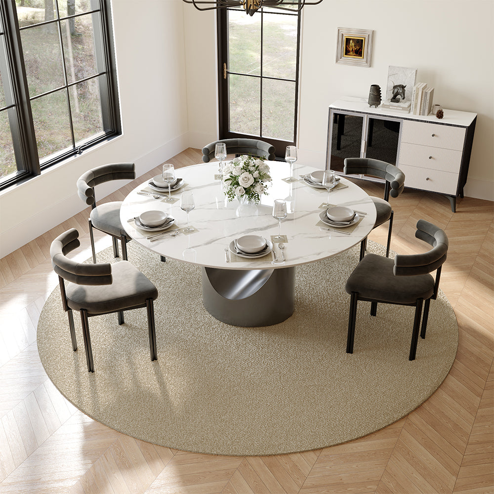 Aurelio Round Sintered Stone Dining Table