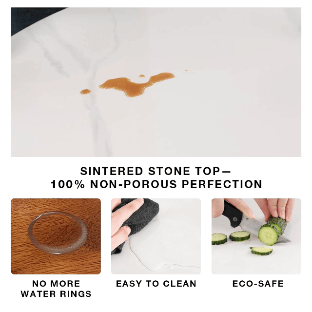 Aurelio Round Sintered Stone Dining Table