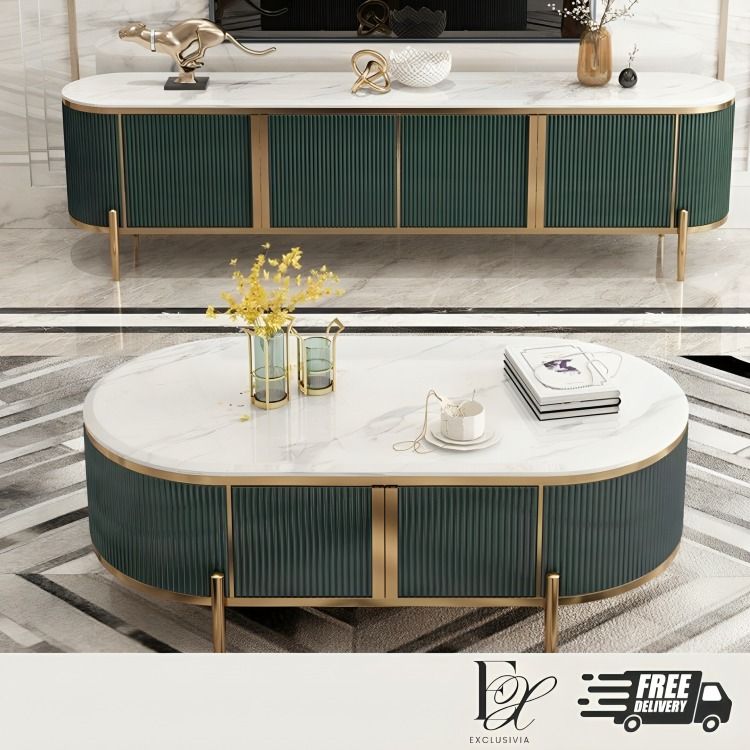 ABSTAN Modern TV Console & Coffee Table - Exclusivia