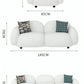 ABSTANN Boucle Fabric Sofa - Exclusivia