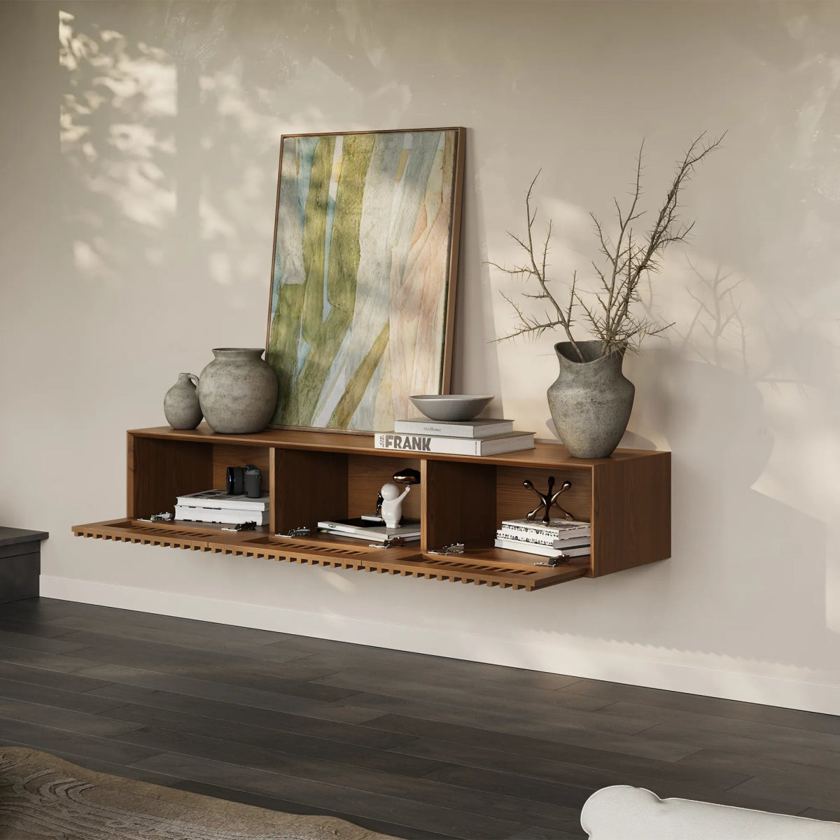 Aeolus 150 cm Modern Wood TV Stand - Exclusivia