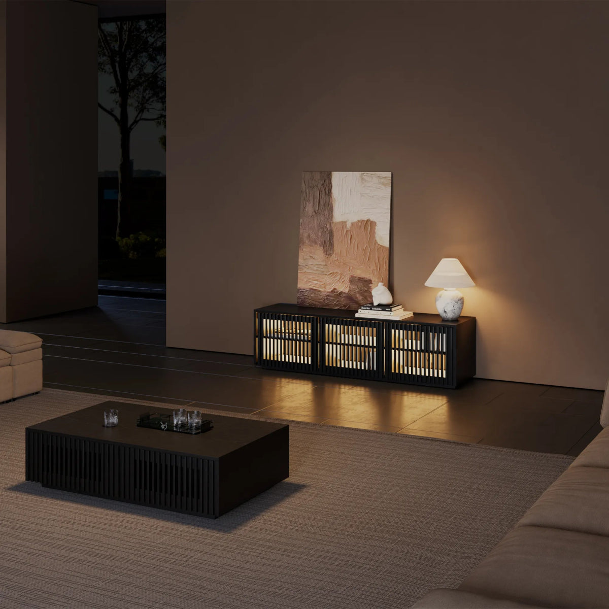 Aeolus 150 cm Modern Wood TV Stand - Exclusivia