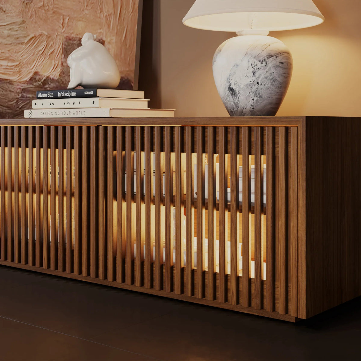 Aeolus 150 cm Modern Wood TV Stand - Exclusivia