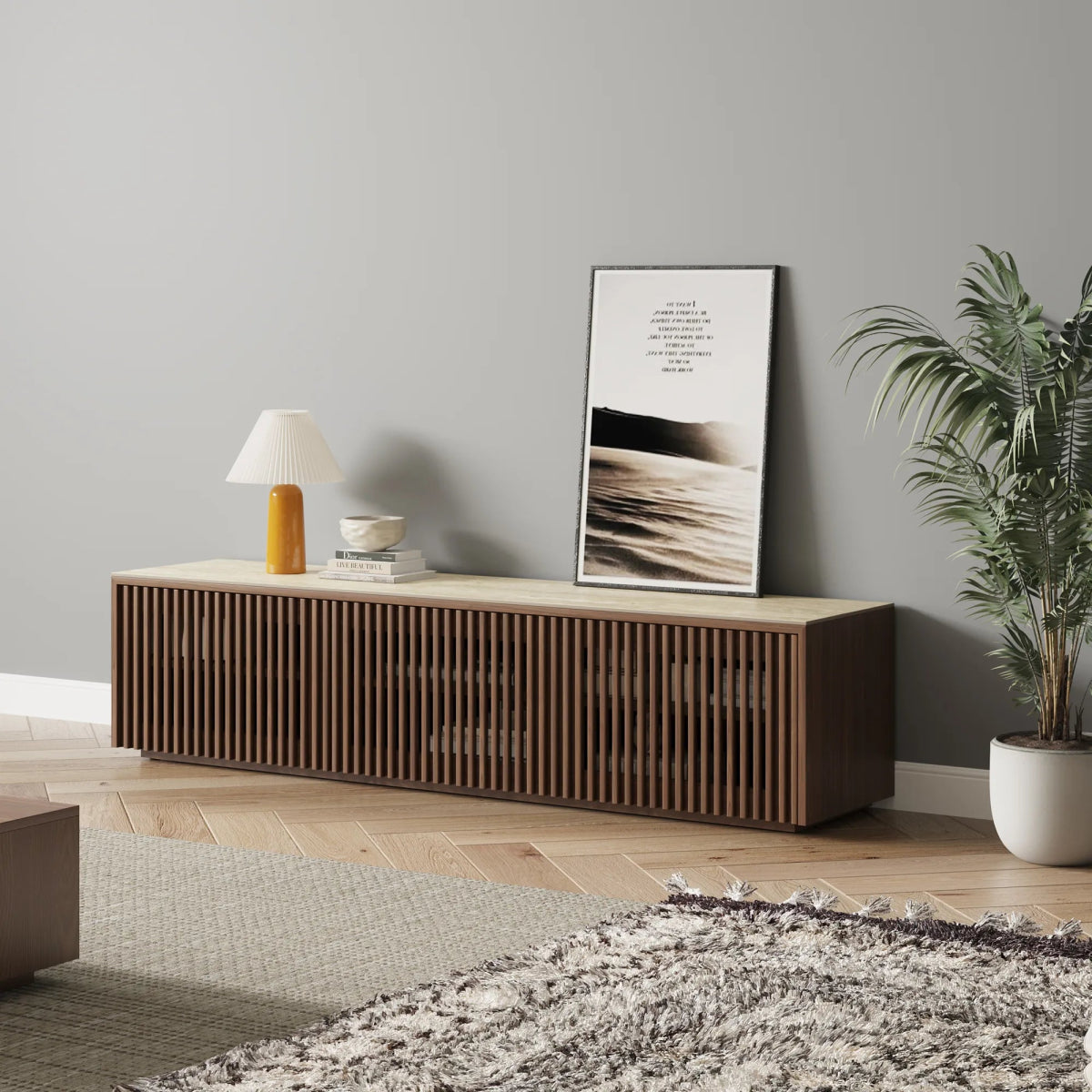 Aeolus 150 cm Modern Wood TV Stand - Exclusivia