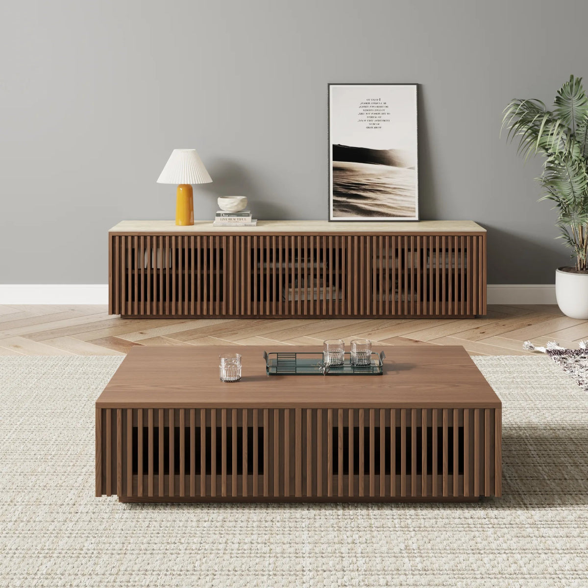 Aeolus 150 cm Modern Wood TV Stand - Exclusivia